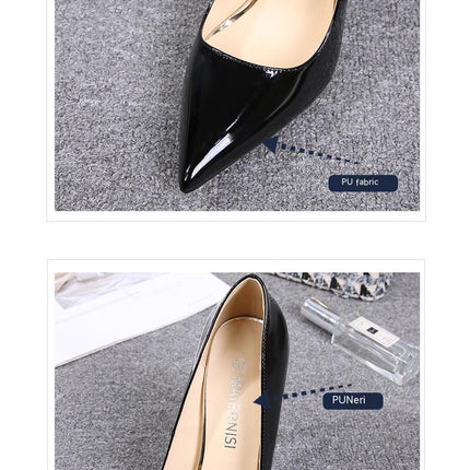 Women's Classic Pumps Pointed Toe Stiletto Slip On High Heels Dress Pump Shoes