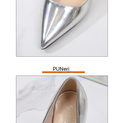 Pointy Toe Stiletto High Heels for Women Classic Slip on Pumps Shoes