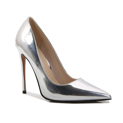 Pointy Toe Stiletto High Heels for Women Classic Slip on Pumps Shoes