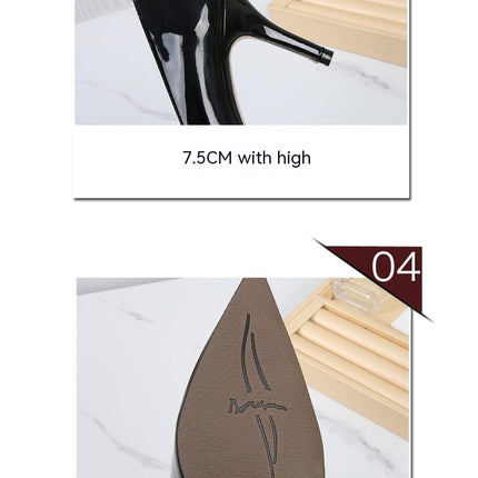 Women's Stiletto Heels Closed Pointed Toe Dress Shoes Slip on Wedding Pumps