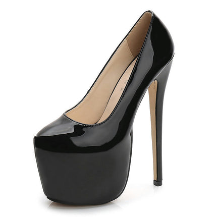 Women's Platform High Heel Pumps Pointed Toe Stiletto High Pumps