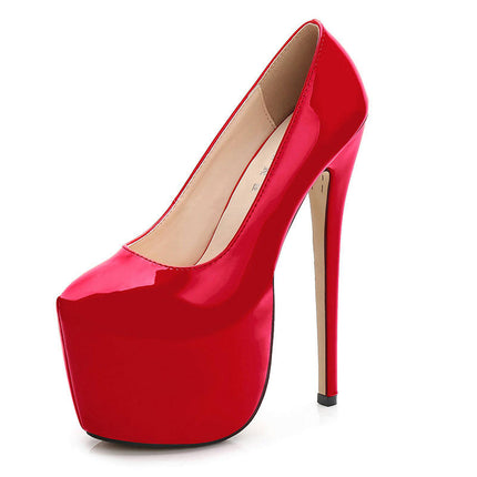 Women's Platform High Heel Pumps Pointed Toe Stiletto High Pumps