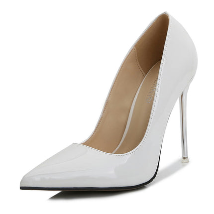 Women's High Stiletto Heels Pointed Toe Slip-on Pumps Shoes