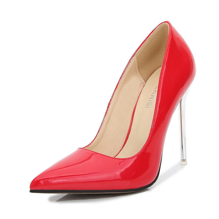 Women's High Stiletto Heels Pointed Toe Slip-on Pumps Shoes