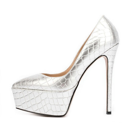 Women Platform Pumps, Pointed Toe High Heel Stiletto Heels Shoes