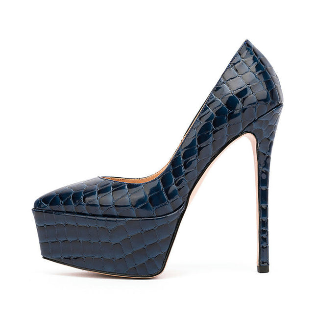 Women Platform Pumps, Pointed Toe High Heel Stiletto Heels Shoes