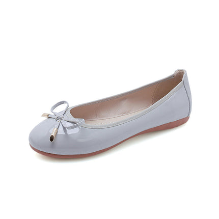 Women's Round Toe Ballet Flats Comfortable Bow Flats Shoes