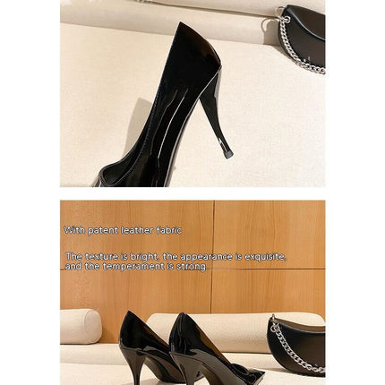 Women's Pumps Square Toe Dress Shoes Slip on Stiletto Pumps