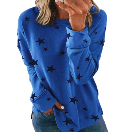 Women's Sweatshirt Casual Crewneck Loose Pullover Tops Long Sleeve Graphic Tee Shirt