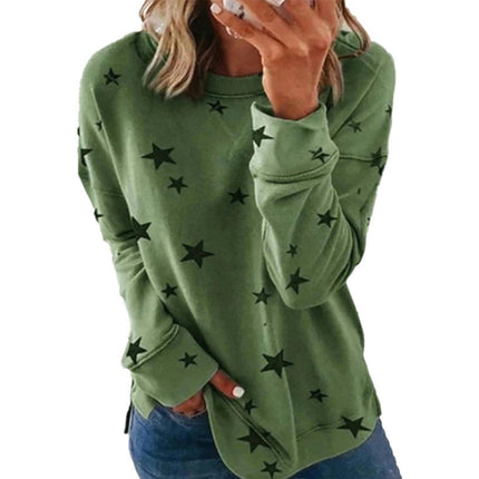 Women's Sweatshirt Casual Crewneck Loose Pullover Tops Long Sleeve Graphic Tee Shirt