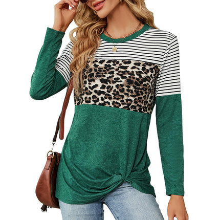 Women's Casual Crew Neck T-Shirts Long Sleeve Tops Loose Tunic Blouses