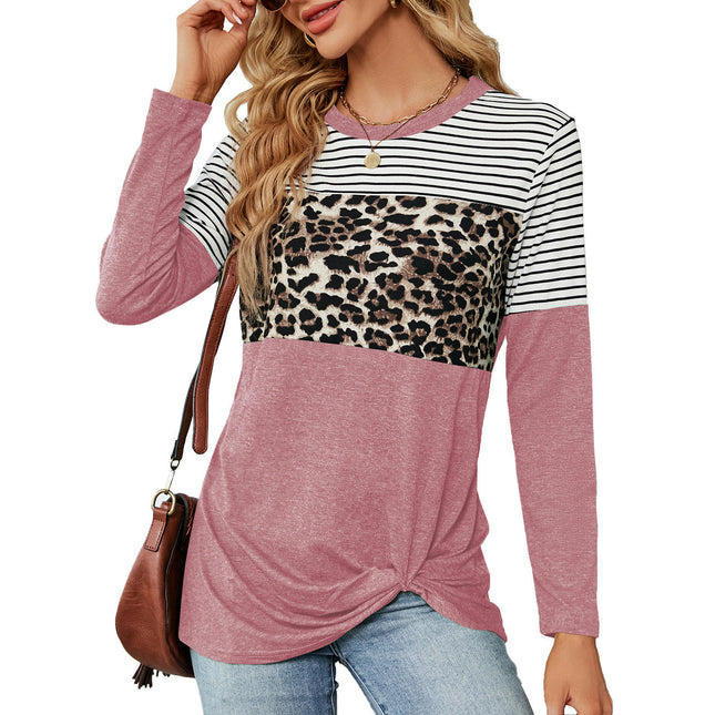 Women's Casual Crew Neck T-Shirts Long Sleeve Tops Loose Tunic Blouses