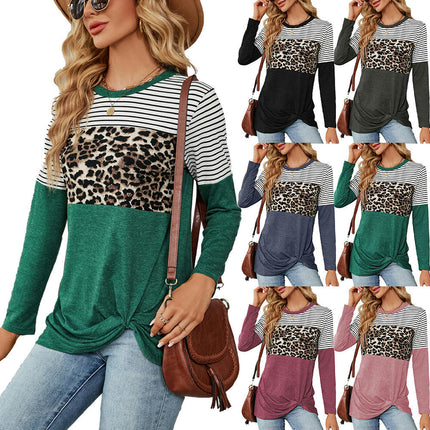 Women's Casual Crew Neck T-Shirts Long Sleeve Tops Loose Tunic Blouses