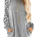 Leopard print light gray