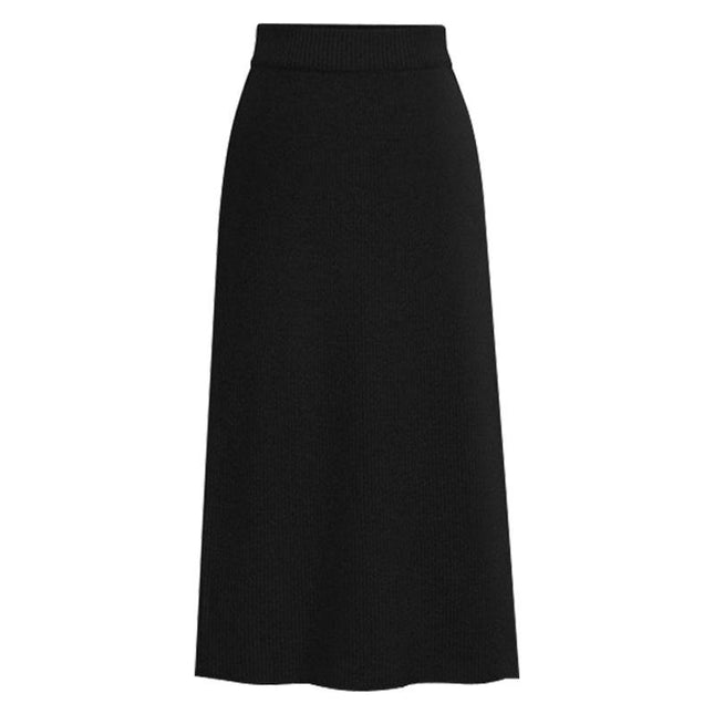 Women's Solid Basic Below Knee Stretchy Pencil Skirt