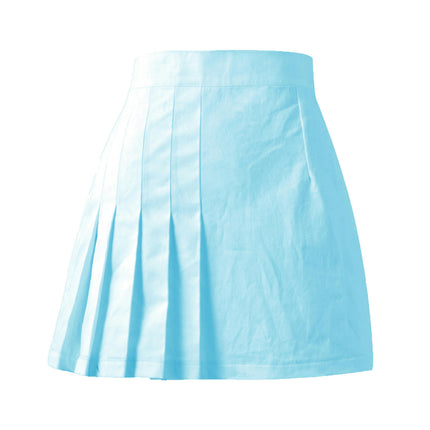 Women's Casual High Waist A Line Pleated Mini Skirt