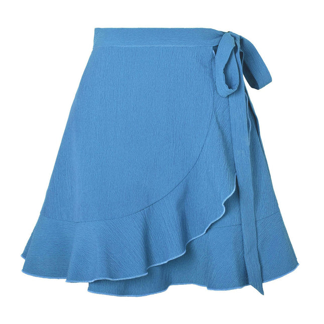 Women's Summer Wrap High Waist Ruffle Short Mini Skirts