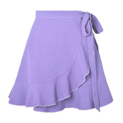 Women's Summer Wrap High Waist Ruffle Short Mini Skirts