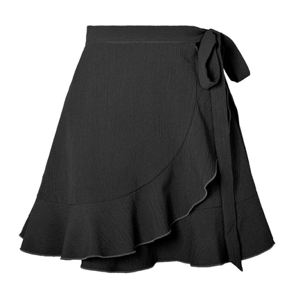 Women's Summer Wrap High Waist Ruffle Short Mini Skirts