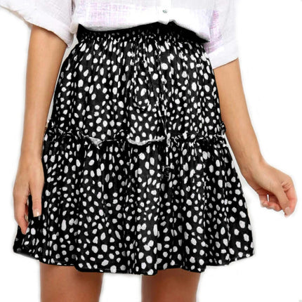 Women's Summer Flowy Ruffle Mini Skirt High Waist Beach Short Skirts