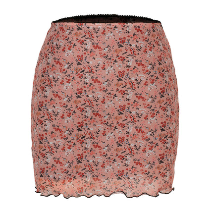 Women's Print High Waist A Line Wrap Mini Short Skirt