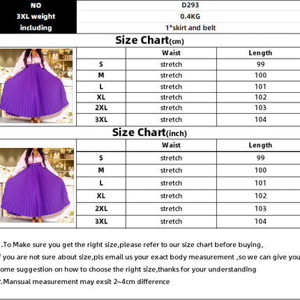 Women's High Waist Skirt Pleated A-Line Swing Midi Length Skirt