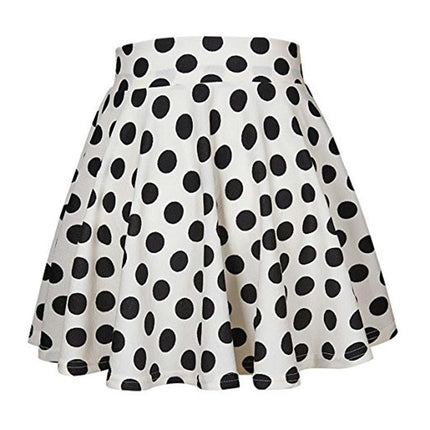 Women's Print Summer Skirt High Waist Flared A-Line Mini Skirts