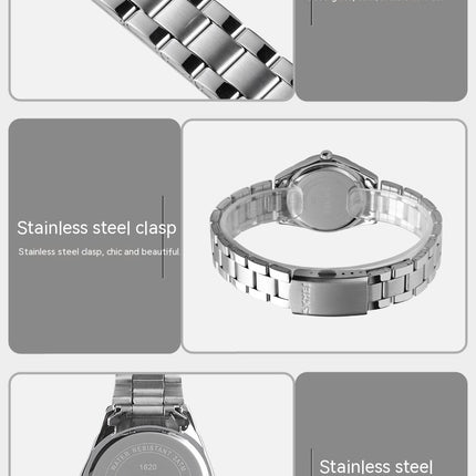 Watches for Women, Stainless Steel Quartz Watch Waterproof Luxury Watch