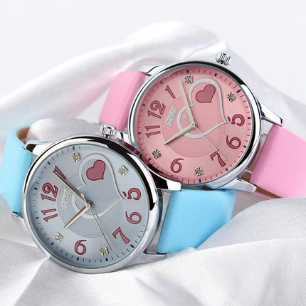 Watches for Women Quartz Leather Strap Waterproof Watch