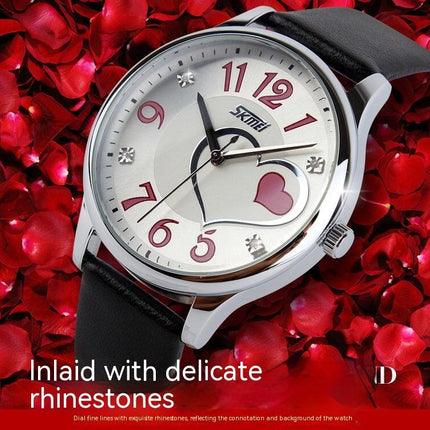 Watches for Women Quartz Leather Strap Waterproof Watch