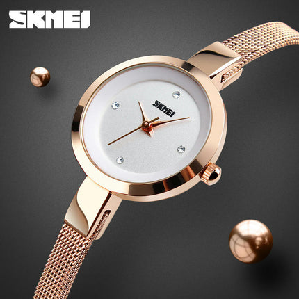 Women's Watch Stainless Steel Band Waterproof Quartz Watch