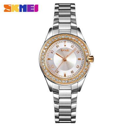 Women's Watches Waterproof Stainless Steel Diamond Wristwatch