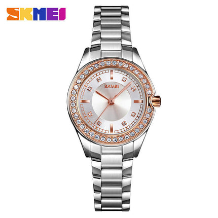 Women's Watches Waterproof Stainless Steel Diamond Wristwatch