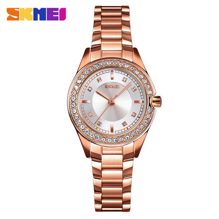 Women's Watches Waterproof Stainless Steel Diamond Wristwatch