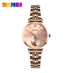 Women's Rose gold shell gold face