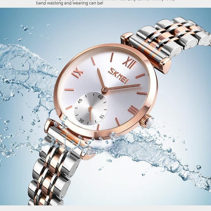 Ultra Thin Simple Couples Watches Stainless Steel Strap Watch Men and Women Quartz Watches