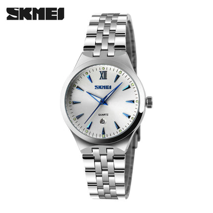 Couple Watch Men and Women Quartz Stainless Steel Strap Waterproof Watches