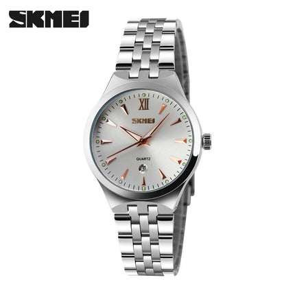 Couple Watch Men and Women Quartz Stainless Steel Strap Waterproof Watches