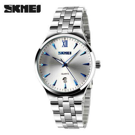 Couple Watch Men and Women Quartz Stainless Steel Strap Waterproof Watches