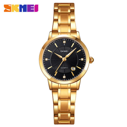 Women Watches Stainless Steel Waterproof Analog Date Watch