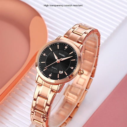 Women Watches Stainless Steel Waterproof Analog Date Watch