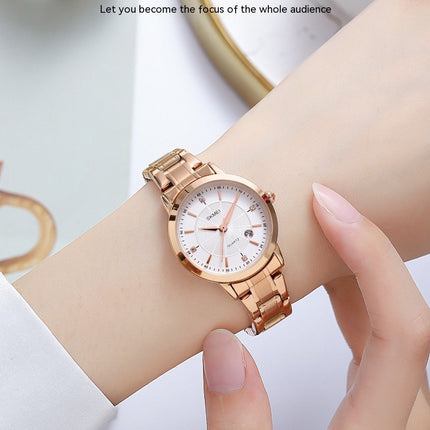 Women Watches Stainless Steel Waterproof Analog Date Watch