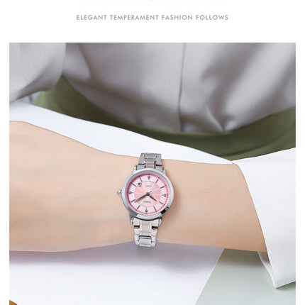 Women Watches Stainless Steel Waterproof Analog Date Watch