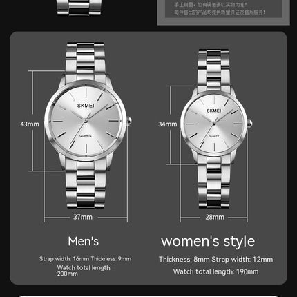 Women's Quartz Watches Waterproof, Casual Stainless Steel Wristwatch for Women