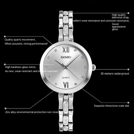 Women's Waterproof Fashion Diamond Watches Analog Quartz Watch