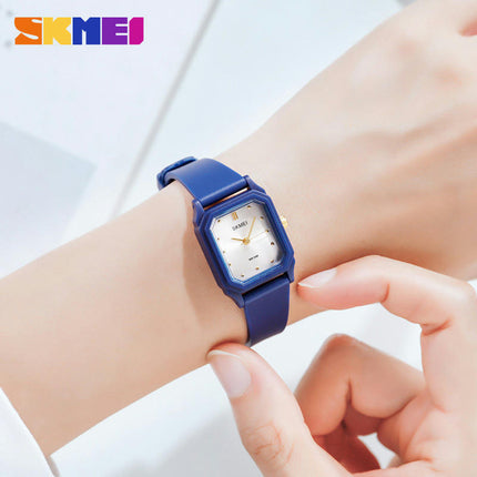 Women Wrist Watch, Square Quartz Waterproof Ultra-Thin Analog Watches for Girls Students