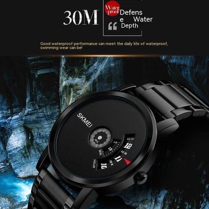 Men's Wrist Watches, Stainless Steel Quartz Waterproof Watches for Men