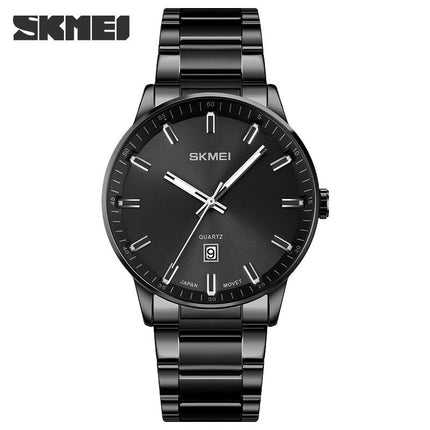 Men's Fashion Wrist Watch Waterproof Analog Quartz Date Watches with Stainless Steel Band