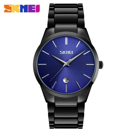 Men's Stainless Steel Watch,Waterproof Analog Quartz Watch with Date