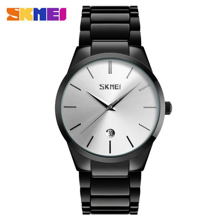 Men's Stainless Steel Watch,Waterproof Analog Quartz Watch with Date